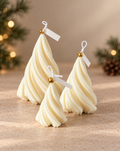 Composición de árboles en espiral · propuesta visual de la colección Navidad de Sya.
