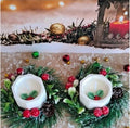 Vela en recipiente artesanal · propuesta visual de la colección Navidad de Sya.