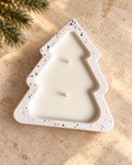 Vela en recipiente de árbol · propuesta visual de la colección Navidad de Sya.