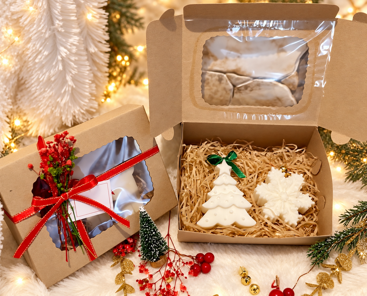 Árbol y copo de nieve · propuesta visual de la colección Navidad de Sya.