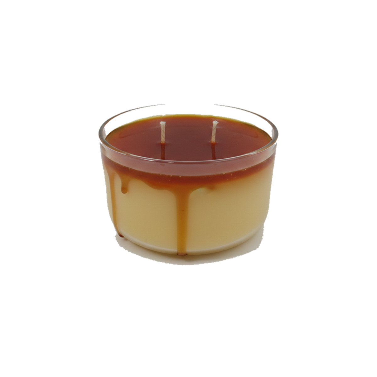 Vela aromática Flan Dominicano, imagen PLP estandarizada.