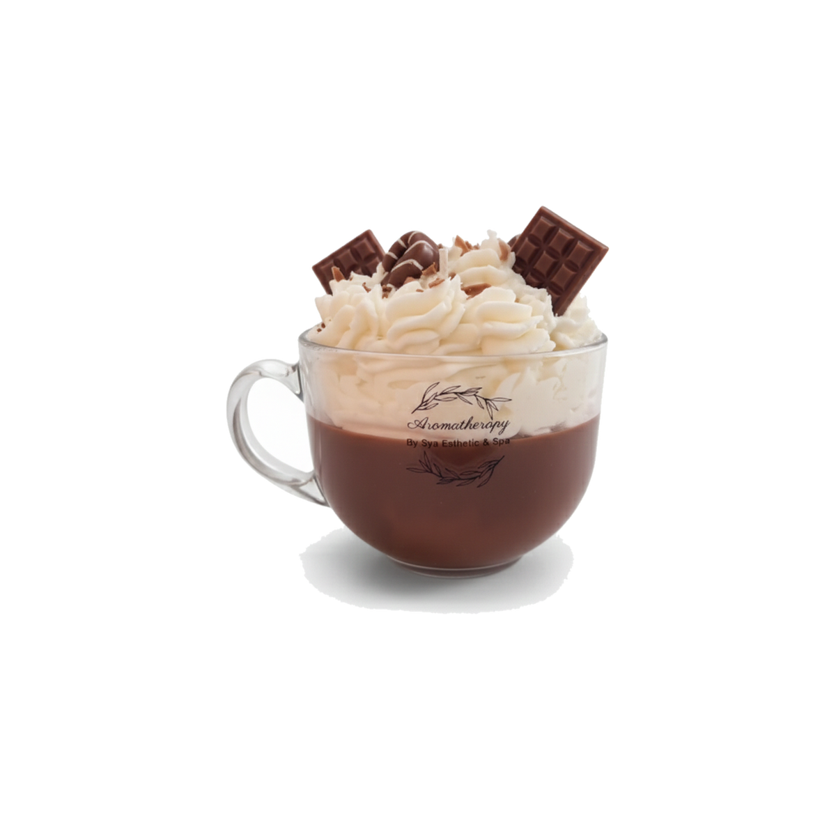 Vela aromática Mocaccino con crema 10 oz, imagen PLP estandarizada.